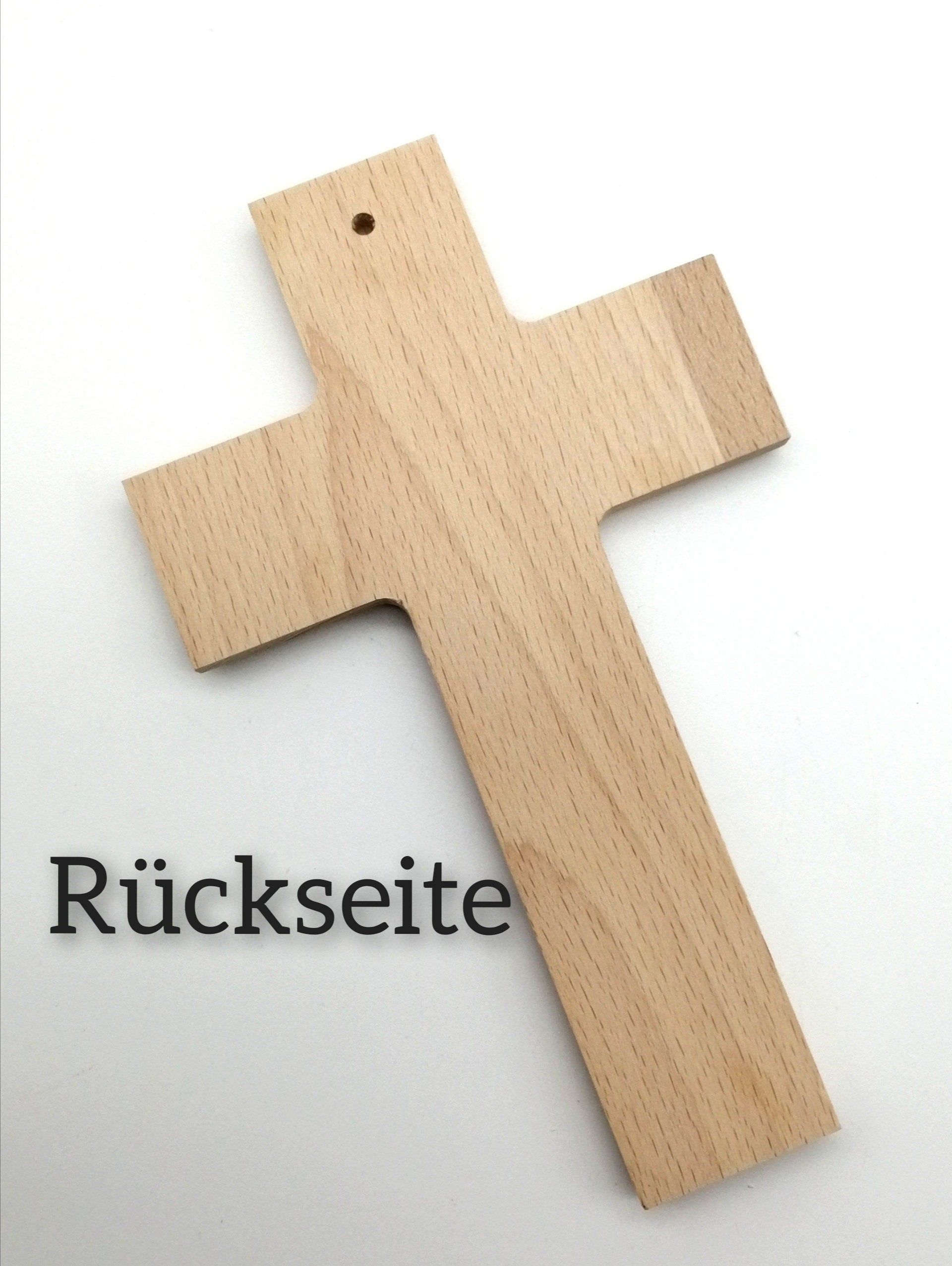 Taufkreuz / Kinderkreuz personalisiert "Baum Vogel" Wandkreuz aus Holz