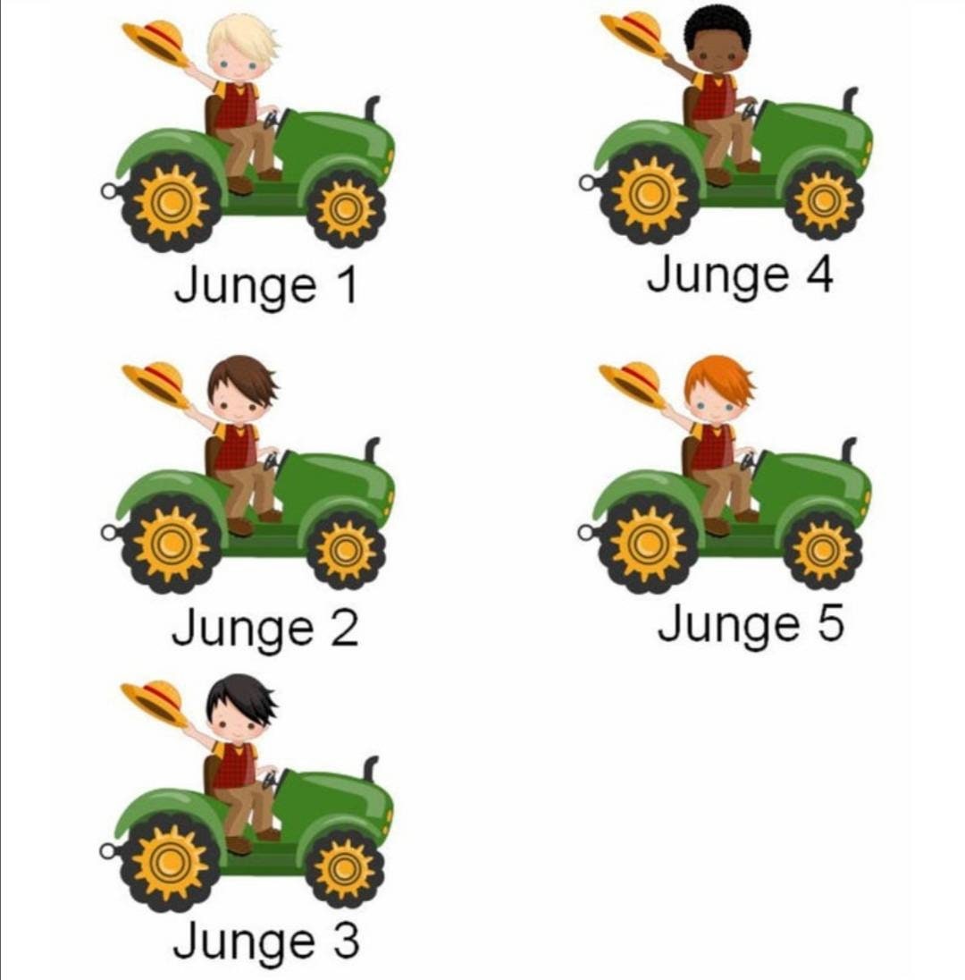 Brotdose personalisiert aus Edelstahl mit Bambus Deckel "Traktor", Trennsteg, Lunchbox