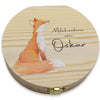 Milchzahndose personalisiert "Fuchs" / Milchzahnbox aus Holz