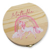 Milchzahndose personalisiert "Einhorn" / Milchzahnbox aus Holz, personalisierte Zahndose Holz, Geschenkidee Kinder, Zahnbox, Kindergeschenk