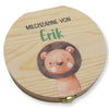 Milchzahndose personalisiert "Löwe 3" / Milchzahnbox aus Holz