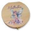 Milchzahndose personalisiert "Fee" / Milchzahnbox aus Holz