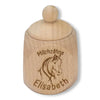 Milchzahndose personalisiert "Pferd" / Milchzahnbox aus Holz