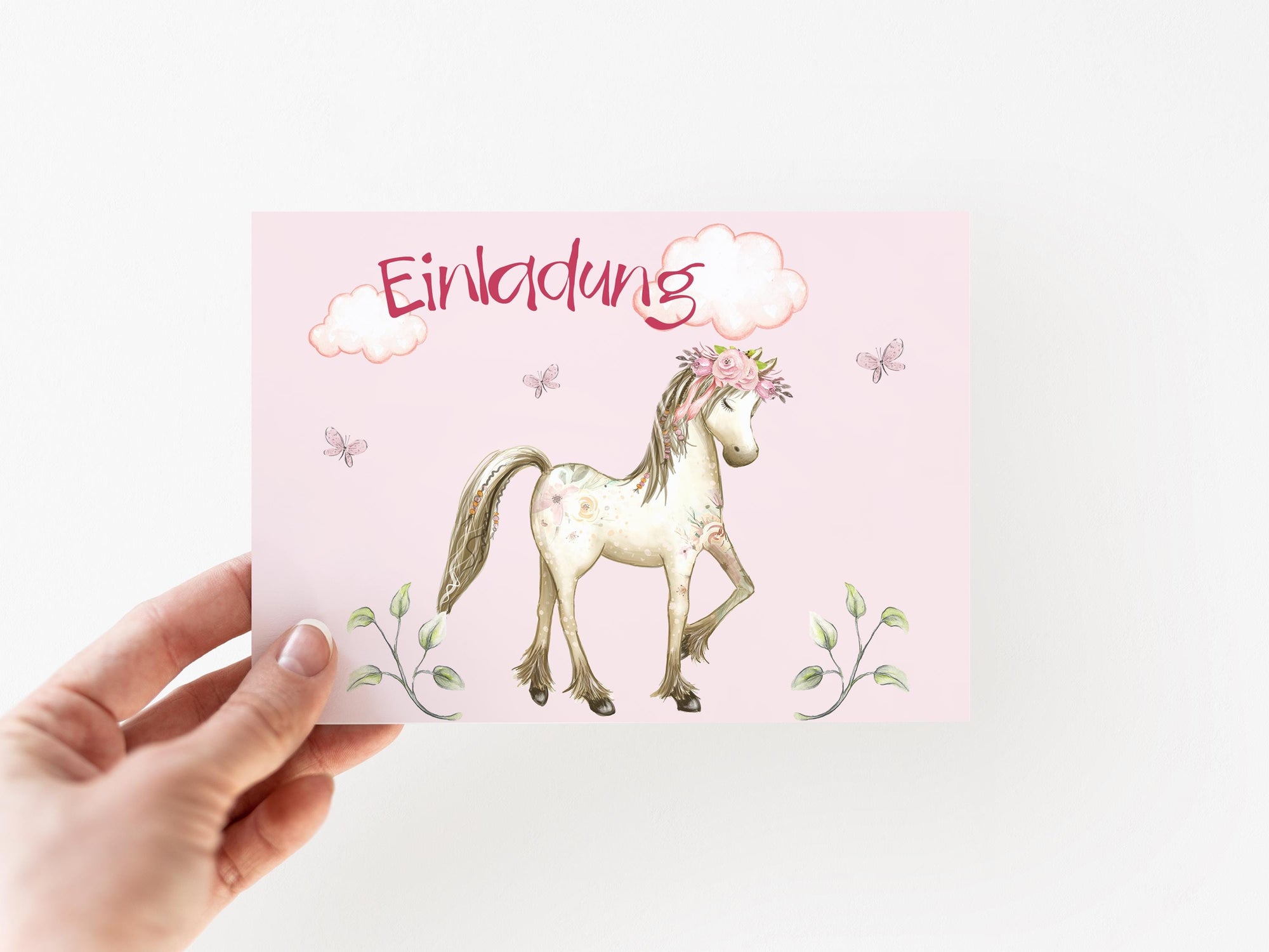 Druckdatei Einladung "Pony"