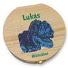 Milchzahndose personalisiert "Dino" / Milchzahnbox aus Holz