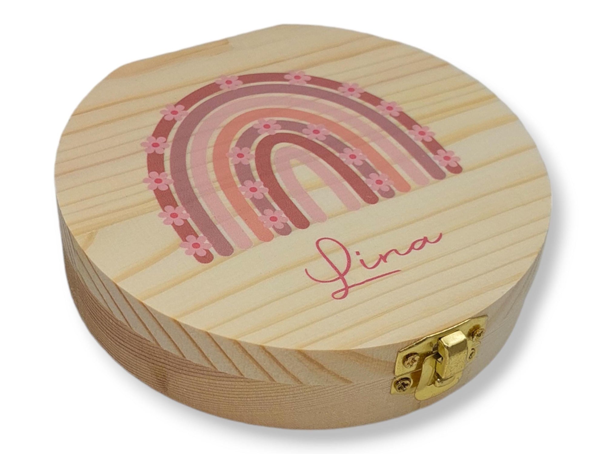 Milchzahndose personalisiert "Bogen" / Milchzahnbox aus Holz, personalisierte Zahndose Holz, Geschenkidee Kinder, Zahnbox, Kindergeschenk