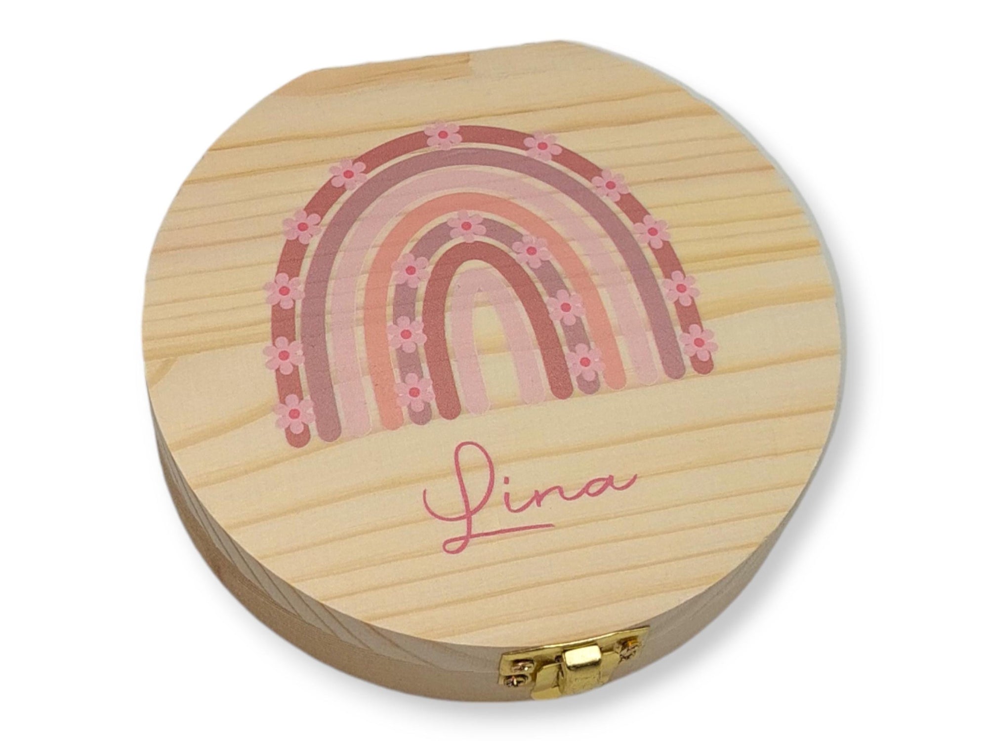 Milchzahndose personalisiert "Bogen" / Milchzahnbox aus Holz, personalisierte Zahndose Holz, Geschenkidee Kinder, Zahnbox, Kindergeschenk