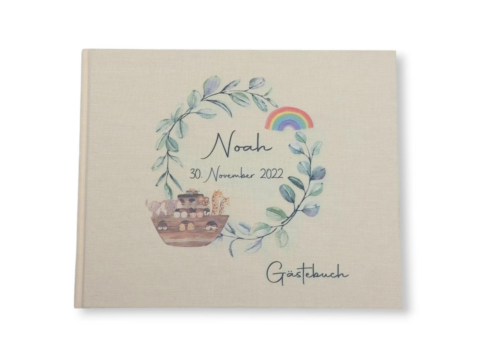 Gästebuch Taufe personalisiert "Arche", Taufgeschenk, Erinnerung Taufe